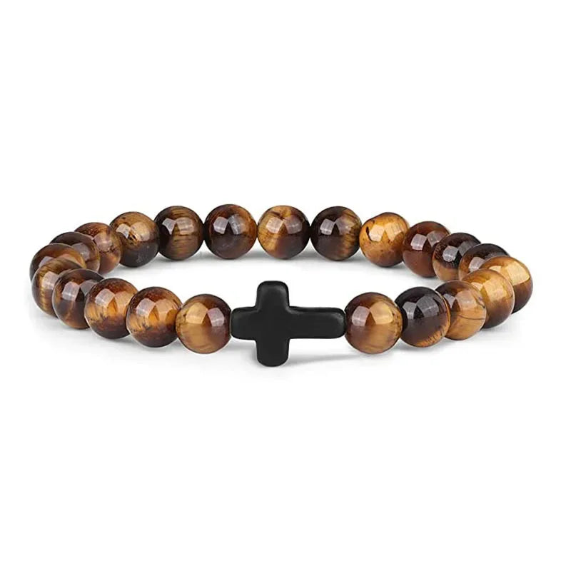 Calm Stone Natural Beads Prayer Bracelet