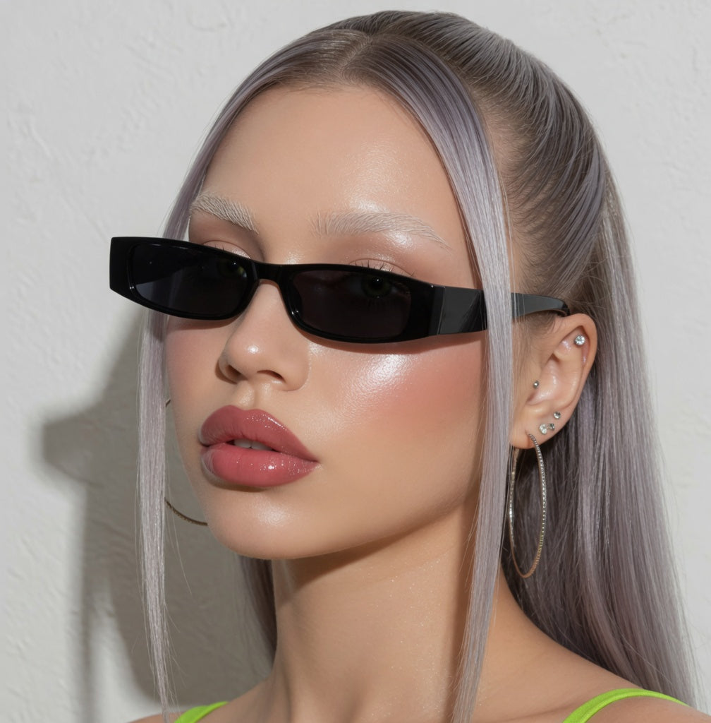 Vintage Small Rectangle Sunglasses – UV Protection