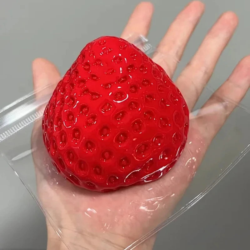Strawberry Squeeze Squishy Toy