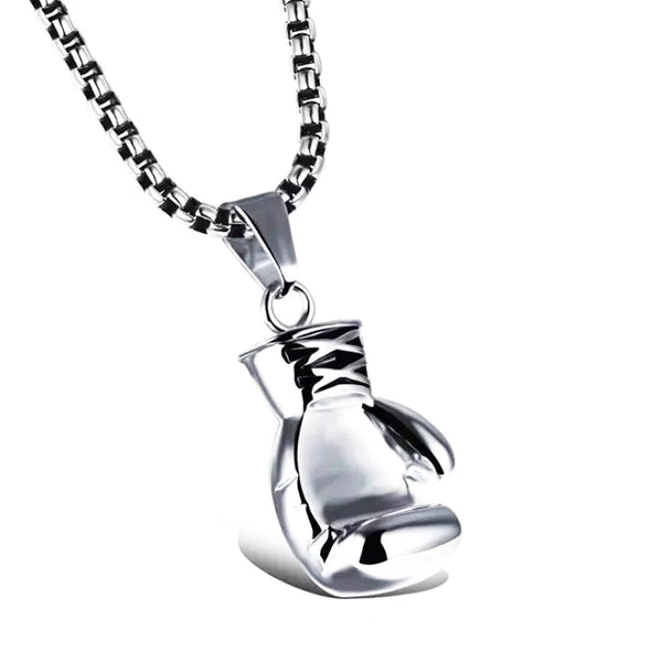 Gold Boxing Glove Pendant Necklace