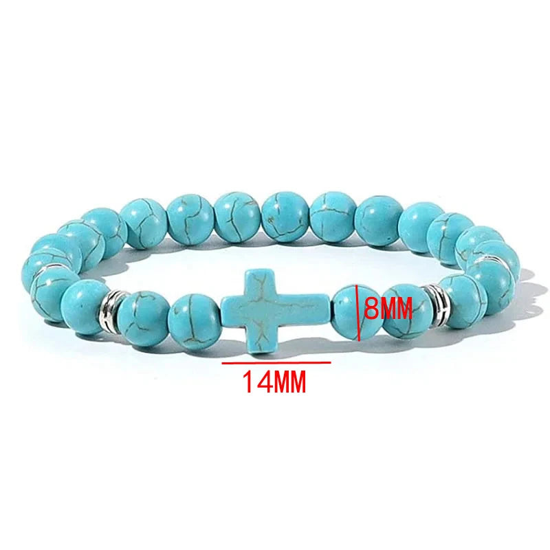 Calm Stone Natural Beads Prayer Bracelet