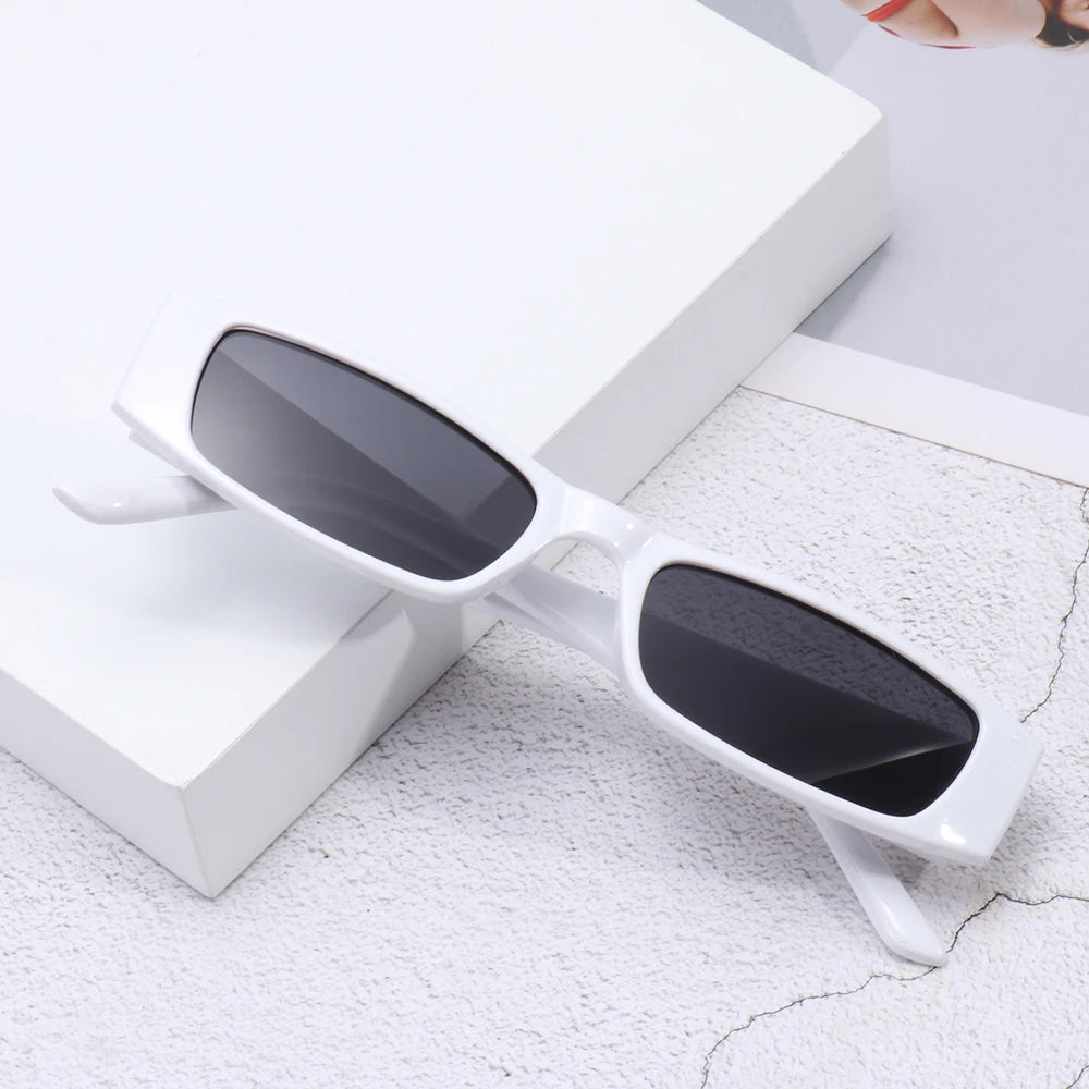 Vintage Small Rectangle Sunglasses – UV Protection