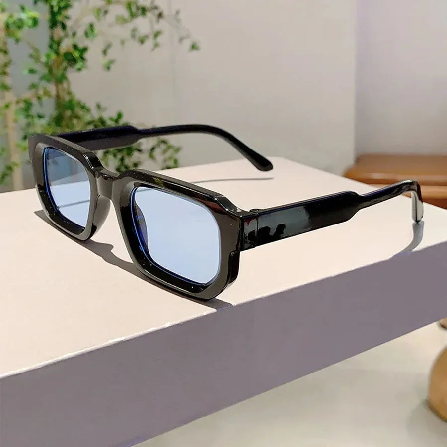 6-Pack Vintage Rectangle Sunglasses for Men & Women