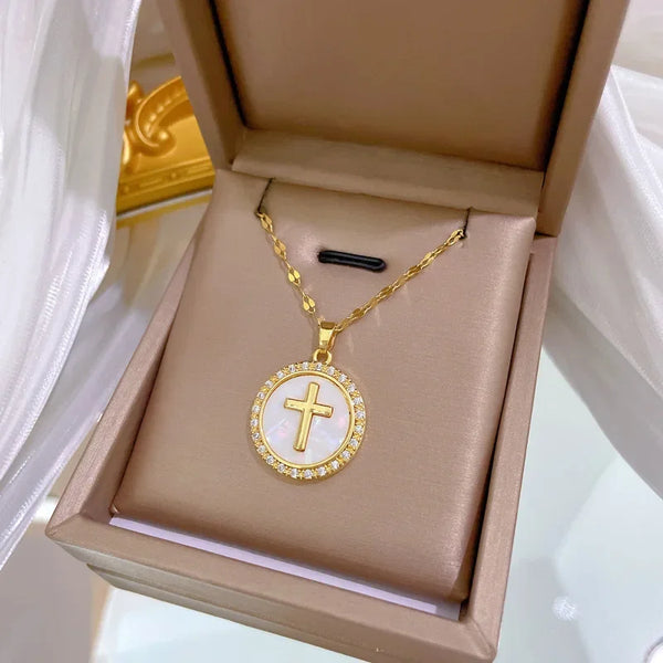 Classic Stainless Steel Cross Pendant