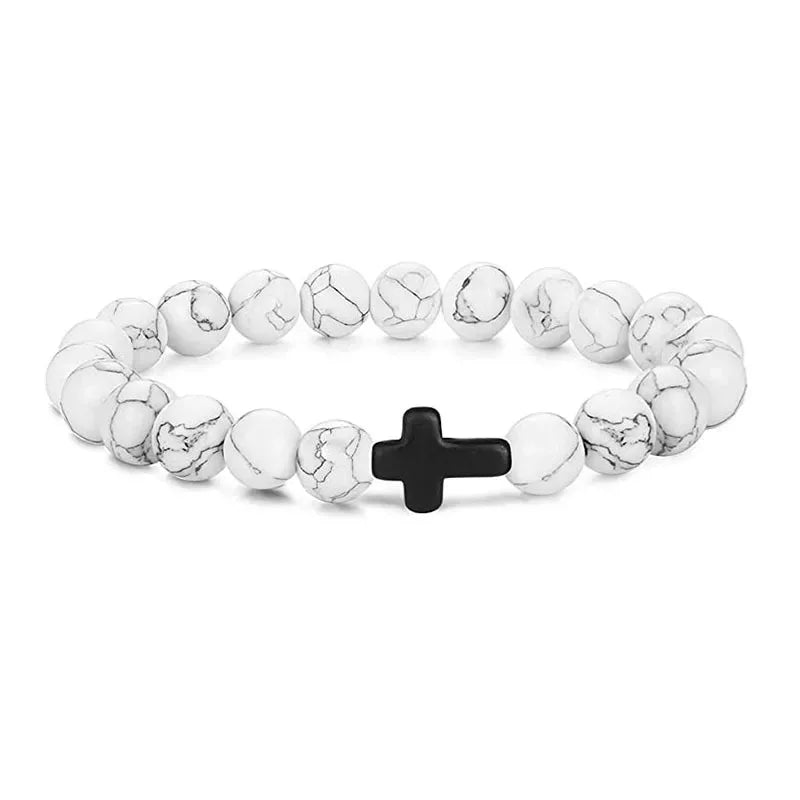Calm Stone Natural Beads Prayer Bracelet