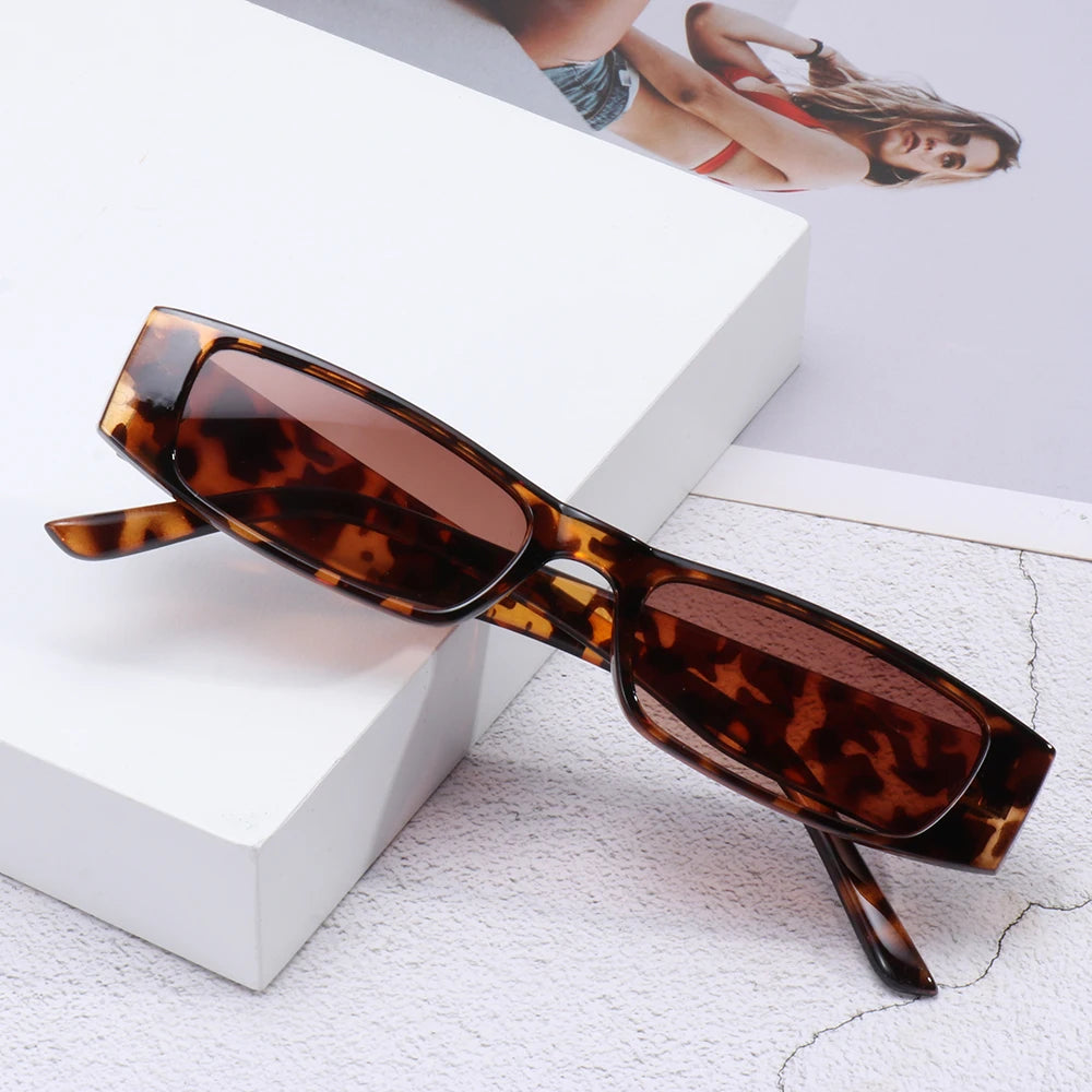 Vintage Small Rectangle Sunglasses – UV Protection
