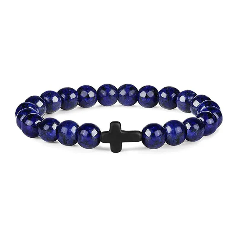 Calm Stone Natural Beads Prayer Bracelet